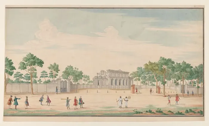Framed Print : The Uytlught Country House, Colombo, c.1750. Creator: B. van Lier Framed Print : The Uytlught Country House, Colombo, c.1750. Creator: B. van Lier