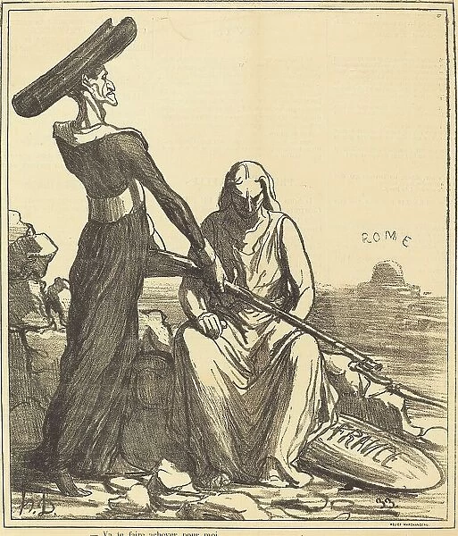Va te faire achever pour moi, 1871. Creator: Honore Daumier