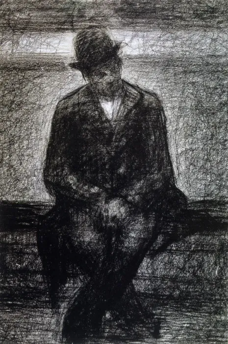 Framed Print : Vagabond, c1880-1891 Artist: Georges-Pierre Seurat Framed Print : Vagabond, c1880-1891 Artist: Georges-Pierre Seurat