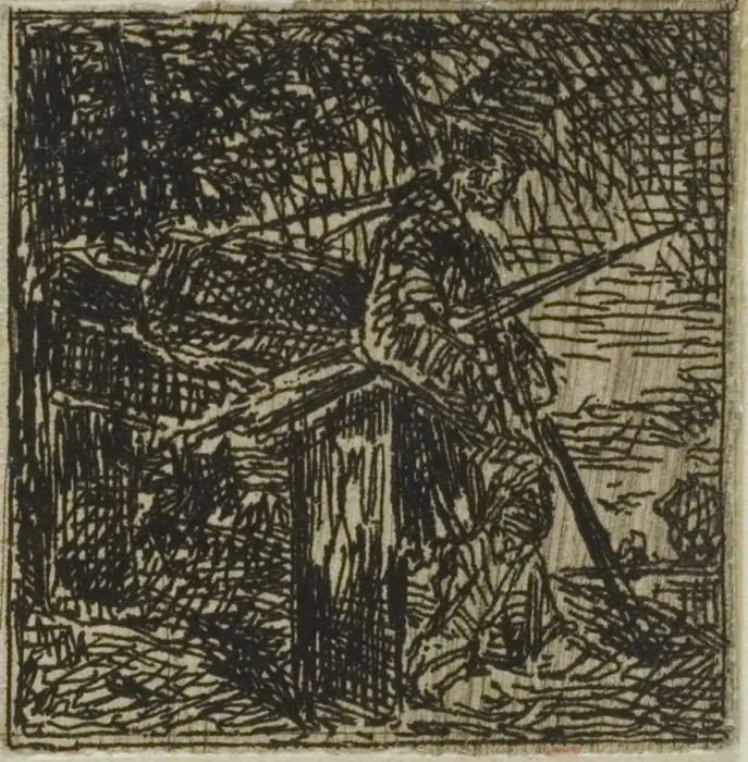 Framed Print : Vagabond, n. d. Creator: Charles Emile Jacque Framed Print : Vagabond, n. d. Creator: Charles Emile Jacque
