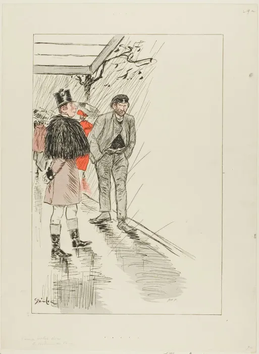Framed Print : Vagrant of Paris, published 1892-1900. Creator: Theophile Alexandre Steinlen Framed Print : Vagrant of Paris, published 1892-1900. Creator: Theophile Alexandre Steinlen