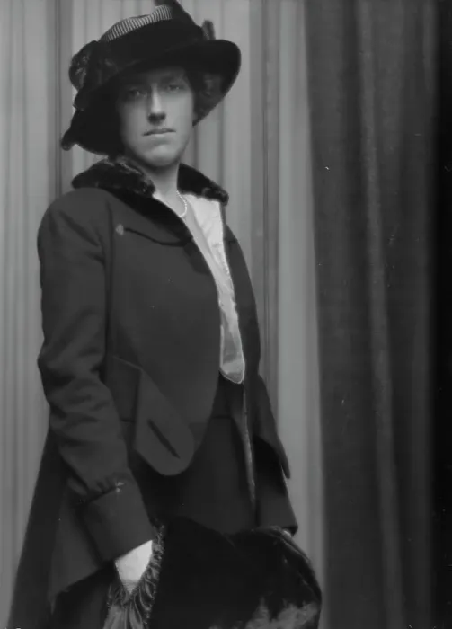 Framed Print : Vail, Katherine L. portrait photograph, 1913. Creator: Arnold Genthe Framed Print : Vail, Katherine L. portrait photograph, 1913. Creator: Arnold Genthe