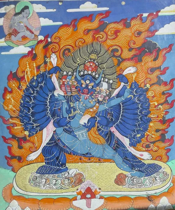 Framed Print : Vajrabhairava (Thangka), 19th century Framed Print : Vajrabhairava (Thangka), 19th century