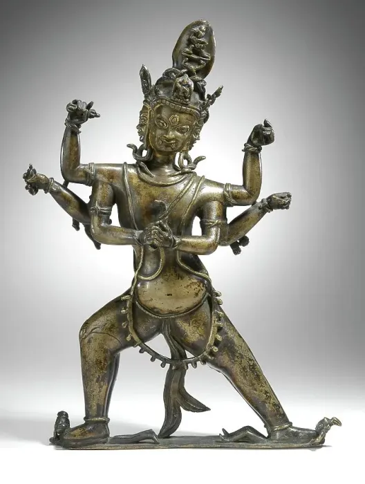 Framed Print : Vajrakumara / Vajrakila (Tibetan: Dorje Phurpa), c.13th-14th century. Creator: Unknown Framed Print : Vajrakumara / Vajrakila (Tibetan: Dorje Phurpa), c.13th-14th century. Creator: Unknown