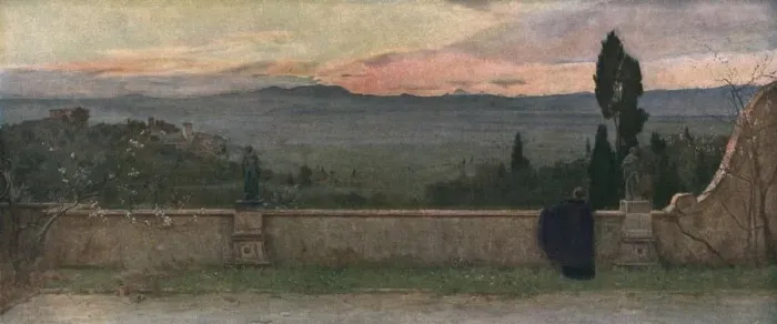 Framed Print : Val D Arno: Evening, c1901, (c1930). Creator: Matthew Ridley Corbet Framed Print : Val D Arno: Evening, c1901, (c1930). Creator: Matthew Ridley Corbet