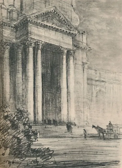 Framed Print : Val De Grace, c1927, (1927). Artist: Henry Franks Waring Framed Print : Val De Grace, c1927, (1927). Artist: Henry Franks Waring