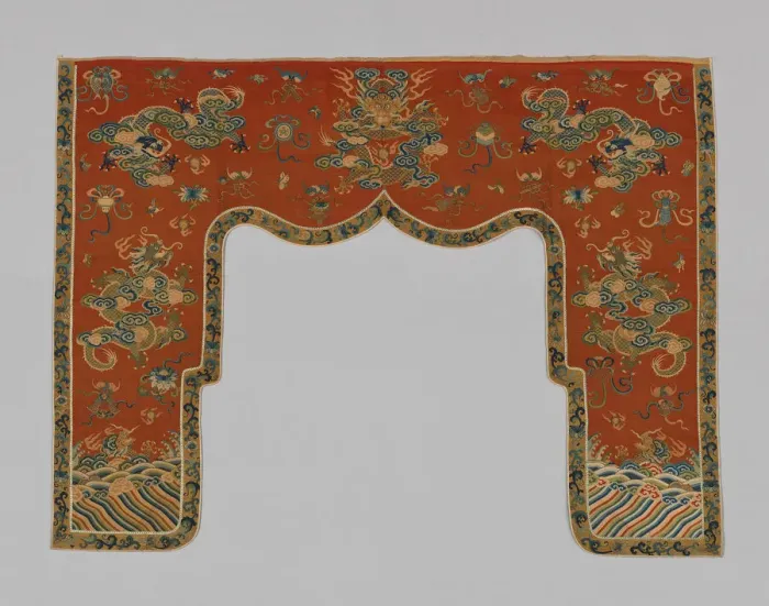 Framed Print : Valance, China, Qing dynasty (1644-1911), 1875 / 1900. Creator: Unknown Framed Print : Valance, China, Qing dynasty (1644-1911), 1875 / 1900. Creator: Unknown