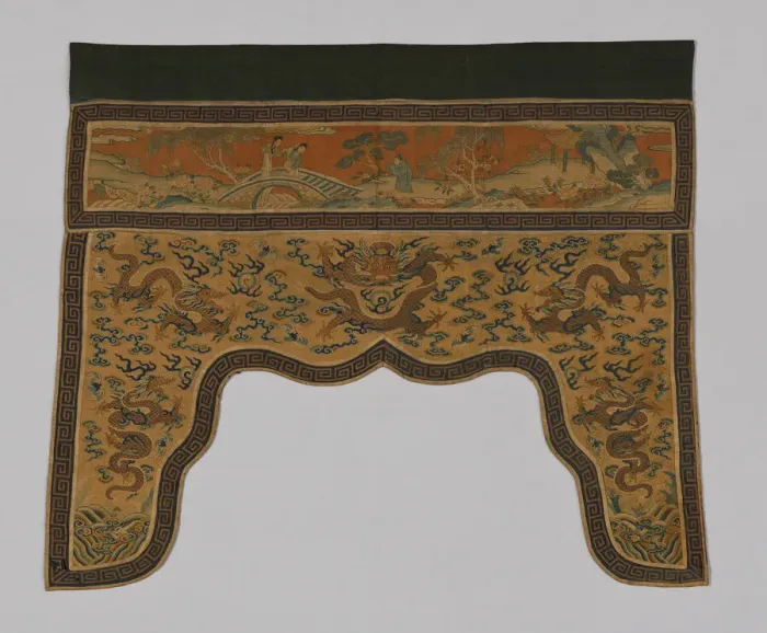 Framed Print : Valance, China, Qing dynasty (1644-1911), 1775 / 1800. Creator: Unknown Framed Print : Valance, China, Qing dynasty (1644-1911), 1775 / 1800. Creator: Unknown