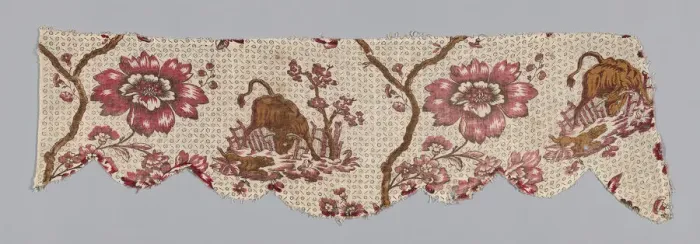 Framed Print : Valance (Furnishing Fabric), France, 1780 / 1800. Creator: Unknown Framed Print : Valance (Furnishing Fabric), France, 1780 / 1800. Creator: Unknown