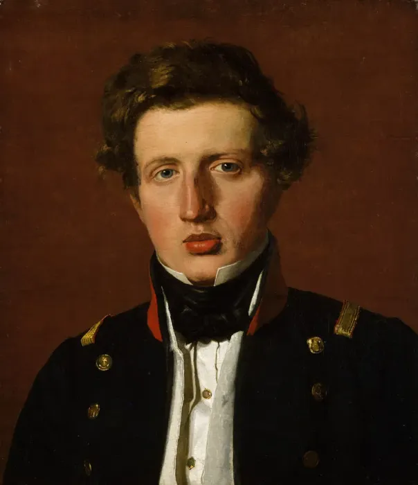 Framed Print : Valdemar Hjartvar Kobke (1813-1893), the Artists Brother, ca. 1838. Creator