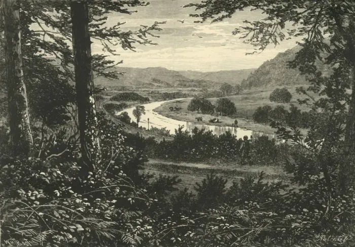 Framed Print : The Vale of Avoca, 1898. Creator: Unknown Framed Print : The Vale of Avoca, 1898. Creator: Unknown