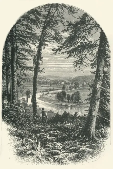 Framed Print : The Vale of Avoca, c1870