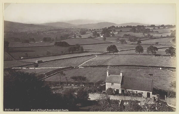 Vale of Clwyd from Denbigh Castle, 1860  /  94. Creator: Francis Bedford