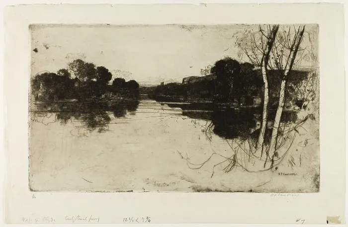 Framed Print : The Vale of Clyde, 1898. Creator: David Young Cameron Framed Print : The Vale of Clyde, 1898. Creator: David Young Cameron