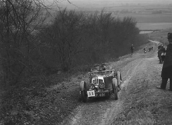 Vale Special 2-seater sports competing in a trial, Crowell Hill, Chinnor, Oxfordshire, 1930s