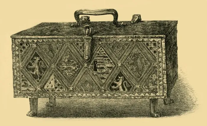 Framed Print : The Valence Casket, c1305-1312, (1881). Creator: W Harbutt Framed Print : The Valence Casket, c1305-1312, (1881). Creator: W Harbutt