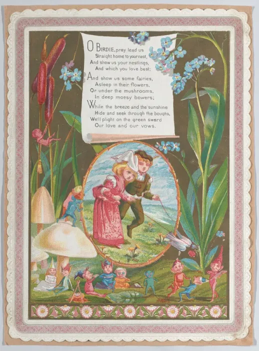 Framed Print : Valentine, 1874. Creator: Catherine Greenaway Framed Print : Valentine, 1874. Creator: Catherine Greenaway