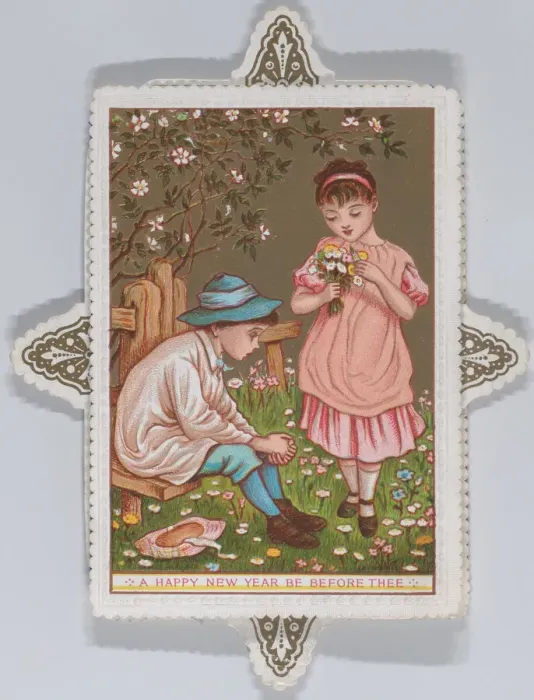 Framed Print : Valentine, 1876. Creator: Catherine Greenaway Framed Print : Valentine, 1876. Creator: Catherine Greenaway