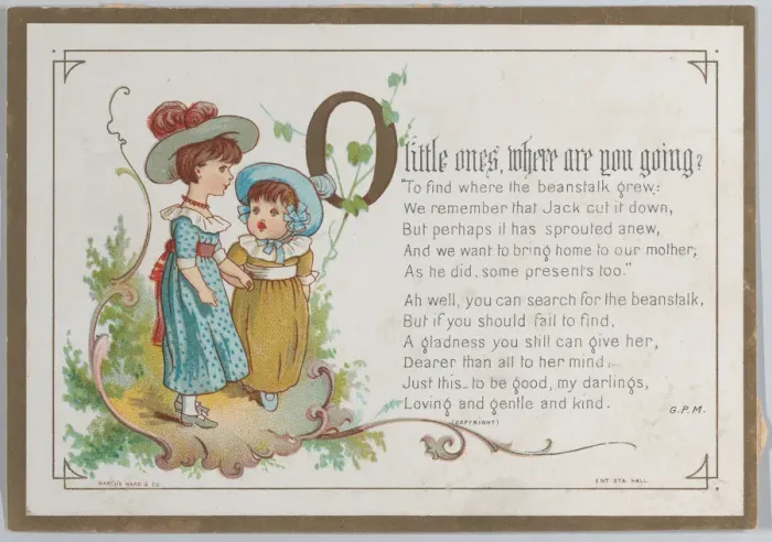 Framed Print : Valentine, 1877. 1877. Creator: Catherine Greenaway Framed Print : Valentine, 1877. 1877. Creator: Catherine Greenaway