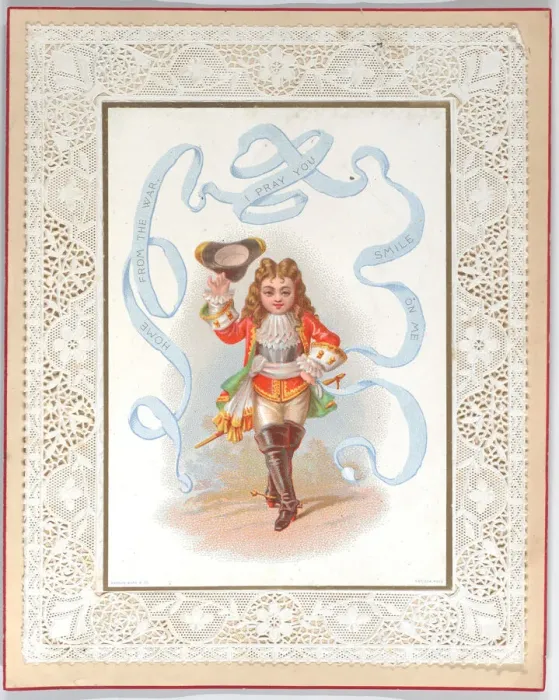 Framed Print : Valentine, before 1880. Creator: Anon Framed Print : Valentine, before 1880. Creator: Anon