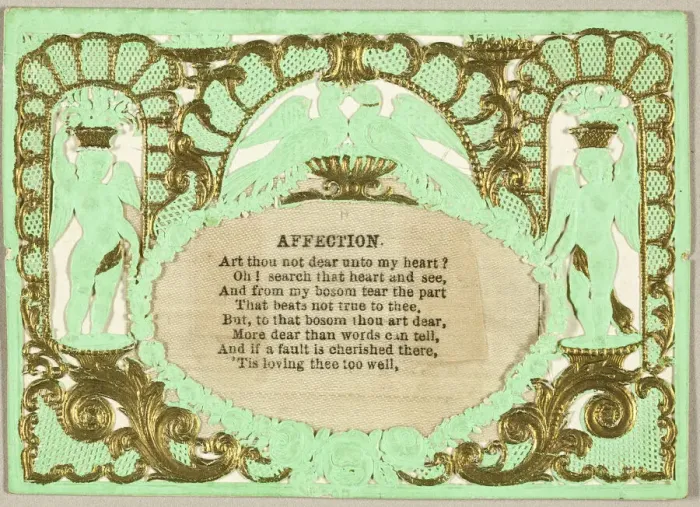 Framed Print : Valentine Affection (valentine), 1855 / 60. Creator: Thomas Wood Framed Print : Valentine Affection (valentine), 1855 / 60. Creator: Thomas Wood