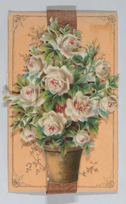 Framed Print : Valentine - Hand assembled with scrap, ca. 1875. ca. 1875. Creator: Anon Framed Print : Valentine - Hand assembled with scrap, ca. 1875. ca. 1875. Creator: Anon