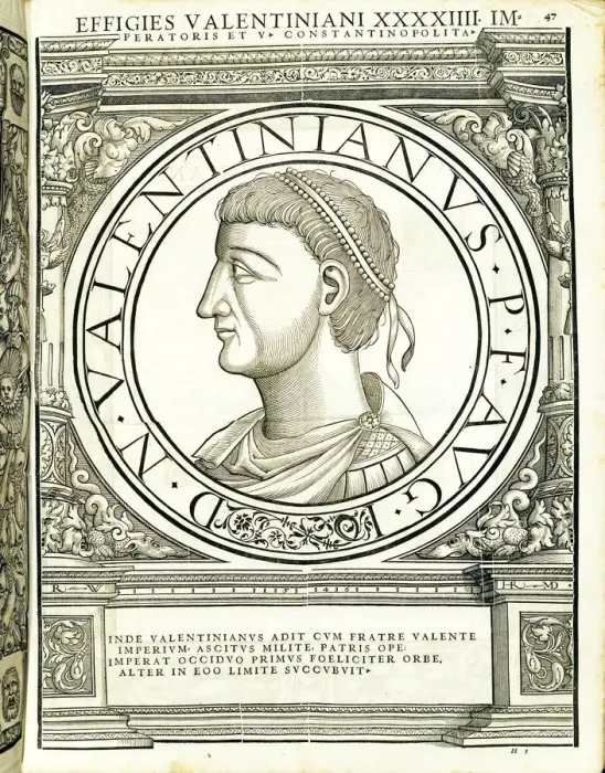 Framed Print : Valentinianus (321 - 375 AD), 1559 Framed Print : Valentinianus (321 - 375 AD), 1559