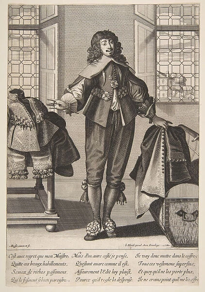 A Valet Putting Away the Luxious Clothes of His Master, mid to late 17th century