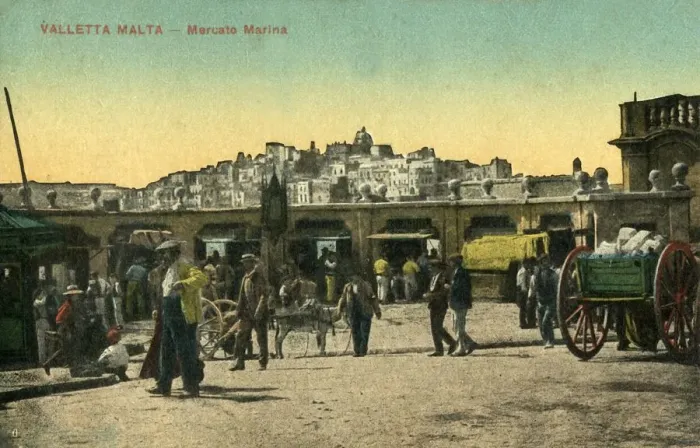Framed Print : Valetta Malta - Mercato Marina, c1918-c1939. Creator: Unknown Framed Print : Valetta Malta - Mercato Marina, c1918-c1939. Creator: Unknown