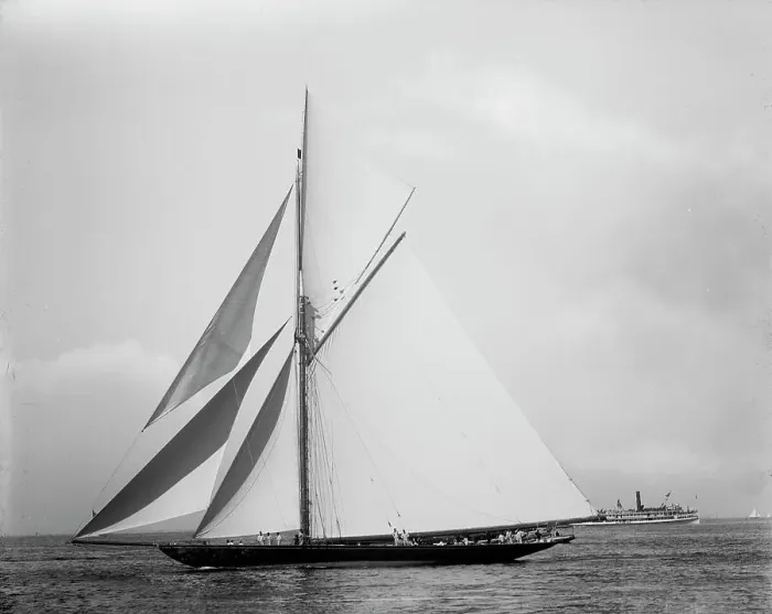 Framed Print : Valkyrie II, (1893?). Creator: Johns Johnston Framed Print : Valkyrie II, (1893?). Creator: Johns Johnston