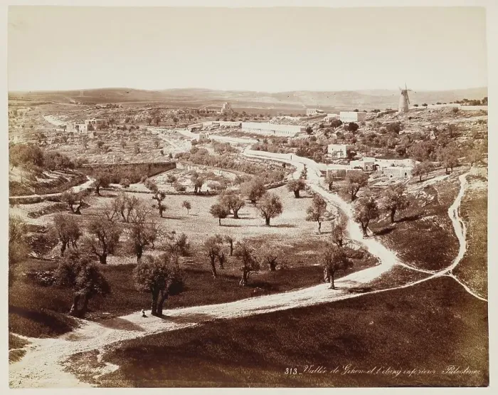 Framed Print : Valle De... Palestine #313, Printed c.1870. Creator: Felix Bonfils Framed Print : Valle De... Palestine #313, Printed c.1870. Creator: Felix Bonfils
