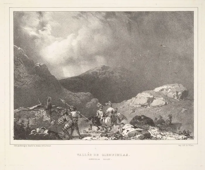 Framed Print : Vallee de Glenfinlas (Glenfinlas Valley), 1826. Creator: Richard Parkes Bonington Framed Print : Vallee de Glenfinlas (Glenfinlas Valley), 1826. Creator: Richard Parkes Bonington