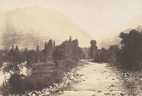 Vallee de Lur prise du chemin de Sasie a St-Sauveur, 1850