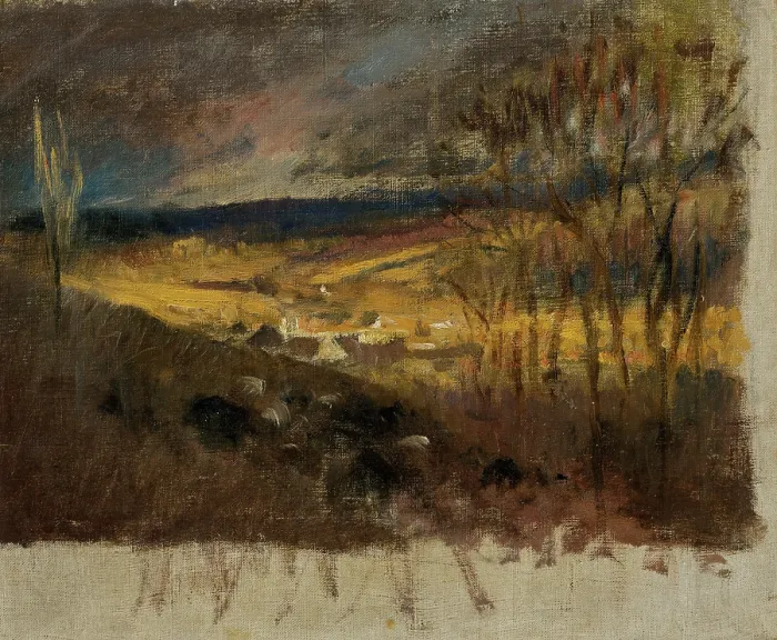 Framed Print : Valley with Clouds, 1880-1900. Creator: Ladislav Mednyanszky Framed Print : Valley with Clouds, 1880-1900. Creator: Ladislav Mednyanszky