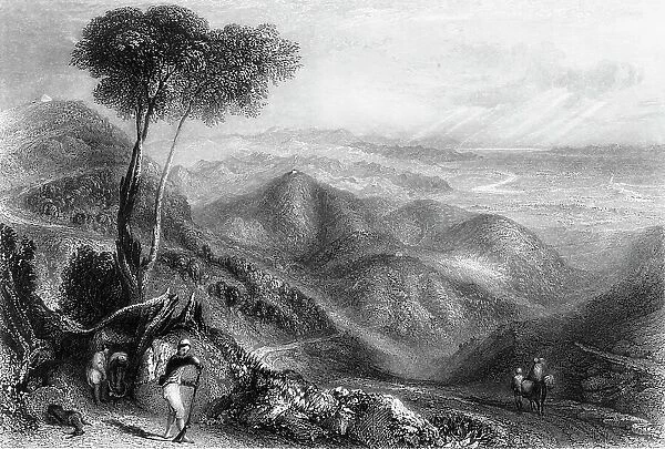 Valley of the Dhoon, Himalaya Mountains, 1845. Creator: Unknown