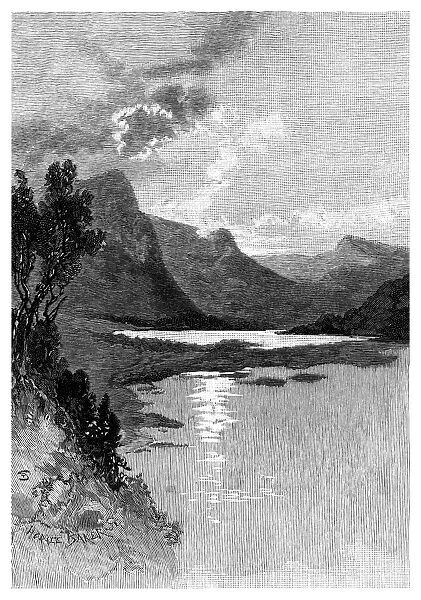 Valley Lake, Mount Gambier, South Australia, 1886. Artist: H Baker