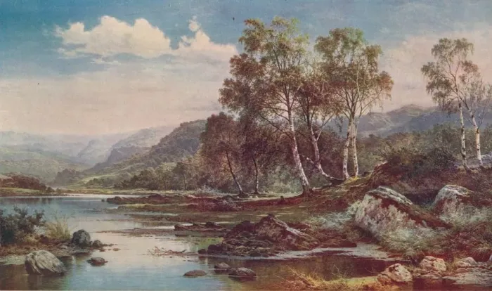 Framed Print : The Valley of the Llugwy, 1883, (c1900). Artist: Benjamin Williams Leader Framed Print : The Valley of the Llugwy, 1883, (c1900). Artist: Benjamin Williams Leader