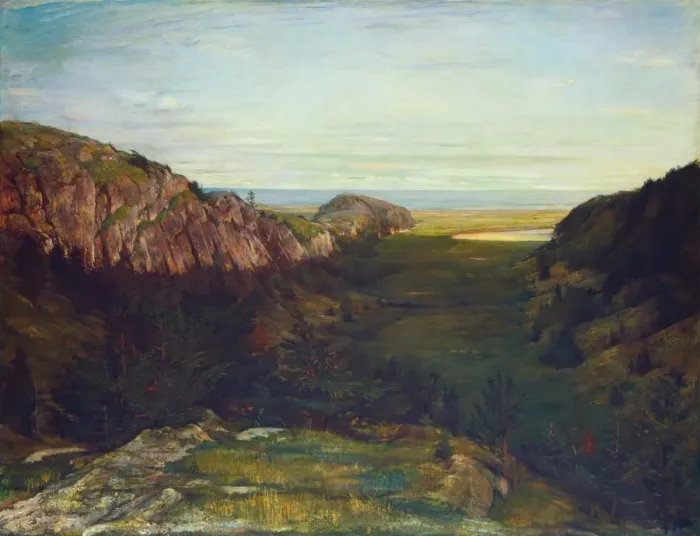 Framed Print : The Last Valley - Paradise Rocks, 1867-1868. Creator: John La Farge Framed Print : The Last Valley - Paradise Rocks, 1867-1868. Creator: John La Farge
