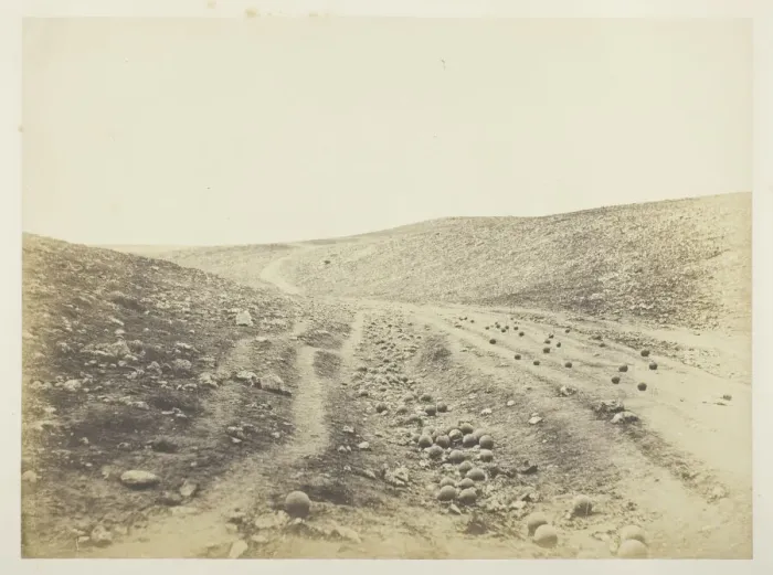 Framed Print : The Valley of the Shadow of Death, 1855. Creator: Roger Fenton Framed Print : The Valley of the Shadow of Death, 1855. Creator: Roger Fenton