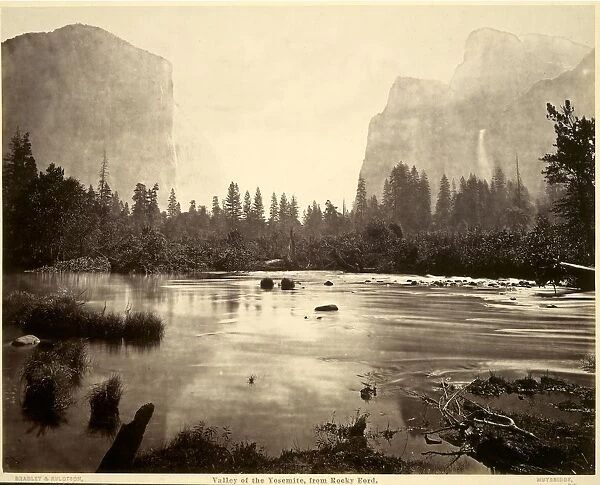 Valley of the Yosemite, from Rocky Ford, 1872. Creator: Eadweard J. Muybridge (American