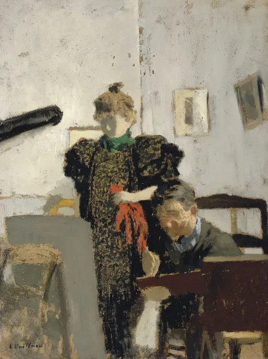 Framed Print : Vallotton and Natanson. Artist: Vuillard, Edouard (1868-1940) Framed Print : Vallotton and Natanson. Artist: Vuillard, Edouard (1868-1940)