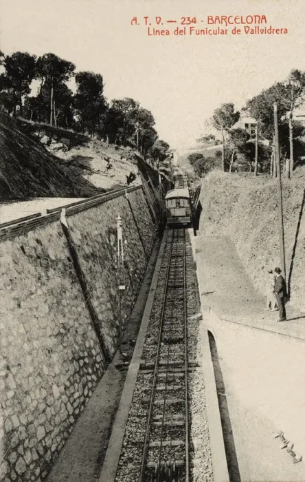 Framed Print : Vallvidrera Funicular Line, 1915 photograph, postcard published by ATV (Angel Tolra Viazo) Framed Print : Vallvidrera Funicular Line, 1915 photograph, postcard published by ATV (Angel Tolra Viazo)
