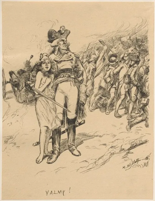 Framed Print : Valmy, 1899?. Creator: Adolphe Willette (French, 1857-1926); Imprimerie Champenois Framed Print : Valmy, 1899?. Creator: Adolphe Willette (French, 1857-1926); Imprimerie Champenois