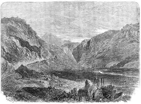 The Valparaiso and Santiago Railway: the Tabon Incline, 1864. Creator: Mason Jackson