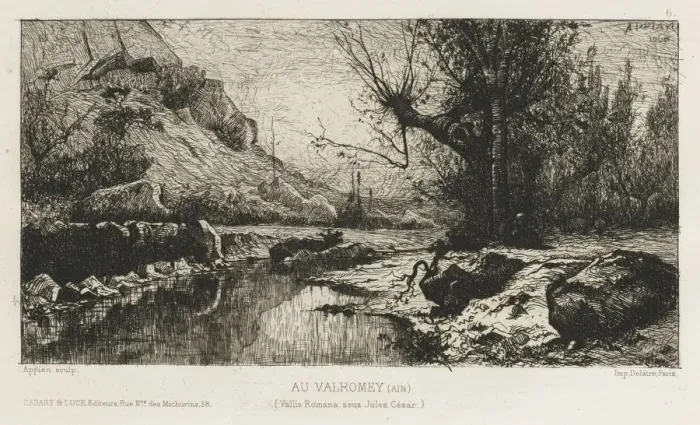 Framed Print : At Valromay (Ain), 1868. Creator: Adolphe Appian (French, 1818-1898); Cadart et Luce Framed Print : At Valromay (Ain), 1868. Creator: Adolphe Appian (French, 1818-1898); Cadart et Luce