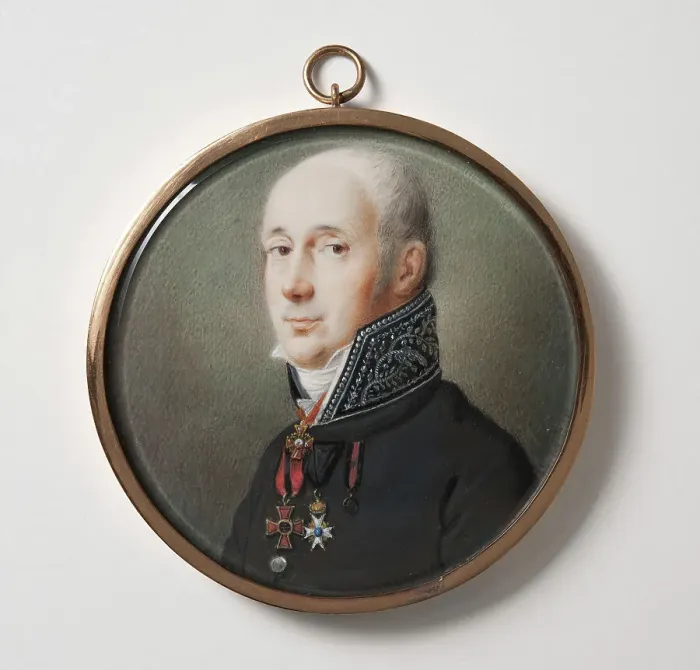 Framed Print : van Brienen, Russian Councilor of Legation in Stockholm, 1815. Creator: Christian Horneman Framed Print : van Brienen, Russian Councilor of Legation in Stockholm, 1815. Creator: Christian Horneman