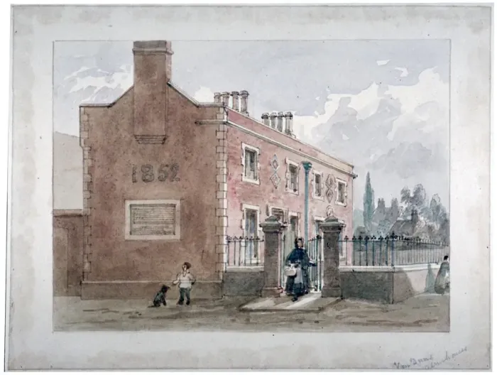 Framed Print : Van Dun Almshouses, Caxton Street, London, 1852. Artist: James Findlay Framed Print : Van Dun Almshouses, Caxton Street, London, 1852. Artist: James Findlay