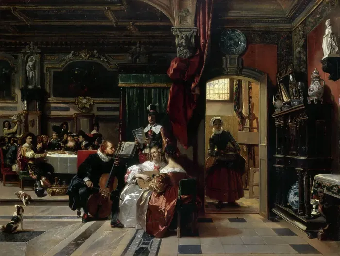Framed Print : Van Dyck à Londres, 1837. Creator: Camille Joseph Etienne Roqueplan