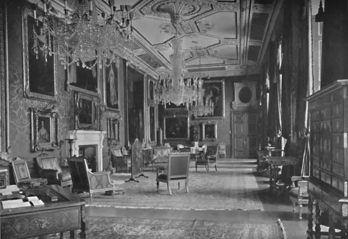 Framed Print : The Van Dyck Room, Windsor Castle, 1927