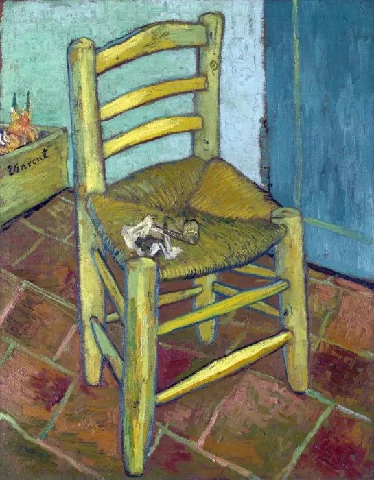 Framed Print : Van Goghs Chair, 1888. Artist: Gogh, Vincent, van (1853-1890) Framed Print : Van Goghs Chair, 1888. Artist: Gogh, Vincent, van (1853-1890)
